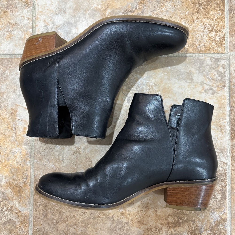 Cole Haan Black and Brown Chelsea Ankle Boot Booties